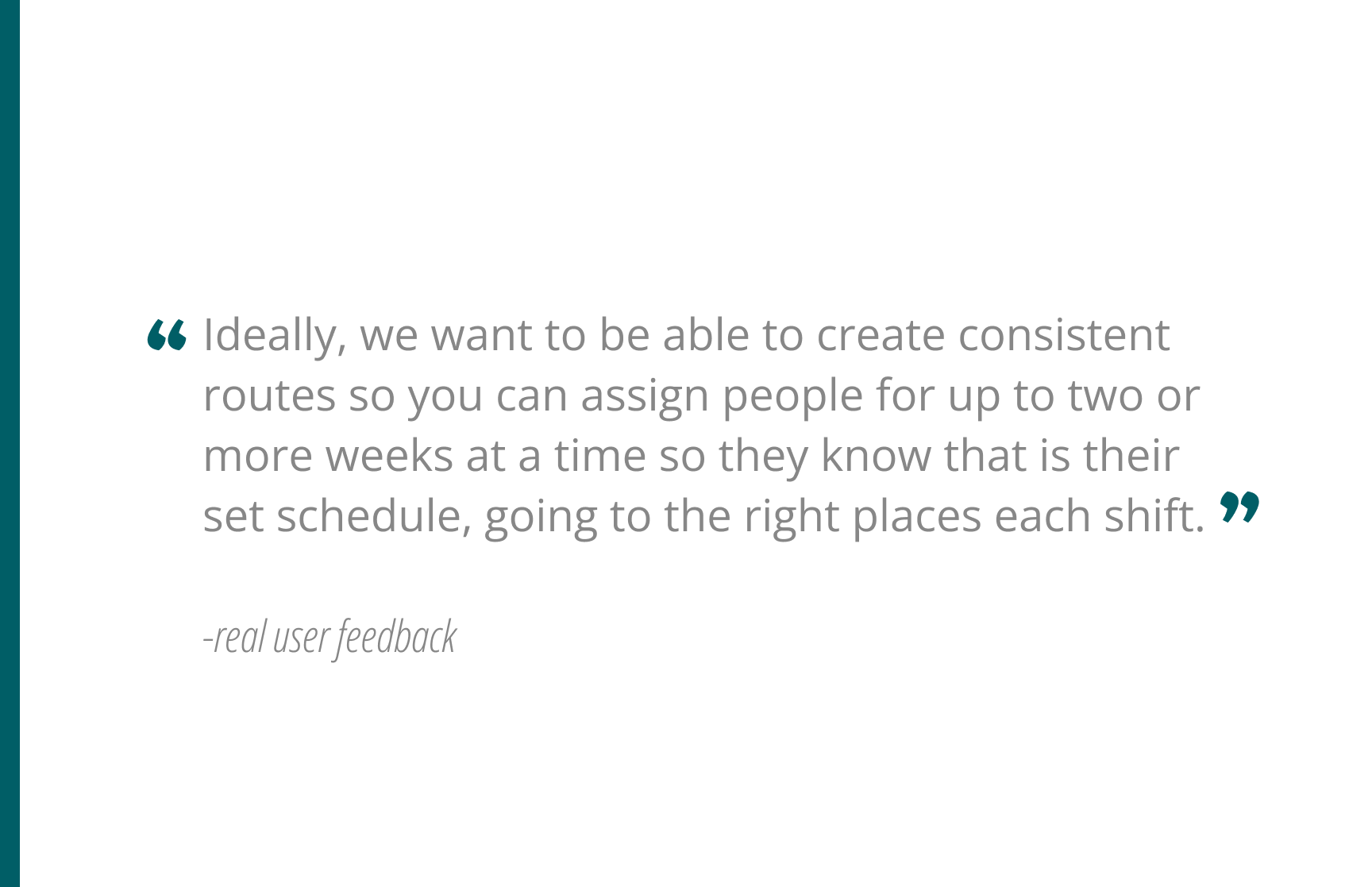 User research artifact